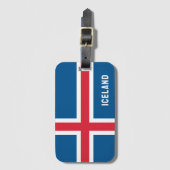 アイスランド国旗 ラゲッジタグ (正面縦)