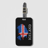 アイスランド国旗 ラゲッジタグ (正面縦)