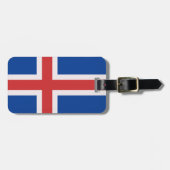 アイスランド国旗 ラゲッジタグ (正面横)