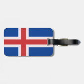 アイスランド国旗 ラゲッジタグ (裏面横)