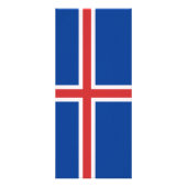 アイスランド国旗 ラックカード (裏面)