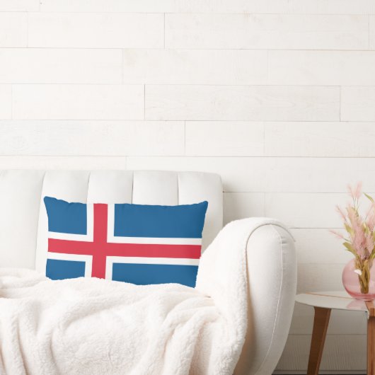 アイスランド国旗 ランバークッション (ソファ)