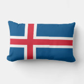 アイスランド国旗 ランバークッション (正面)