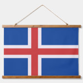 アイスランド国旗 吊り下げ型タペストリー (正面2)