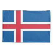 アイスランド国旗 枕カバー (裏面)