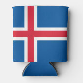 アイスランド国旗 缶クーラー (正面)