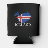 アイスランド国旗 缶クーラー (正面)