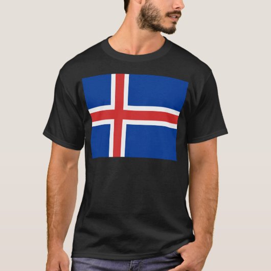 アイスランド国旗 Tシャツ (正面)