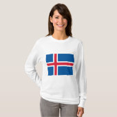 アイスランド国旗 Tシャツ (正面フル)
