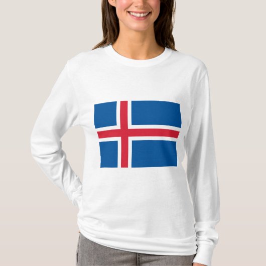 アイスランド国旗 Tシャツ (正面)