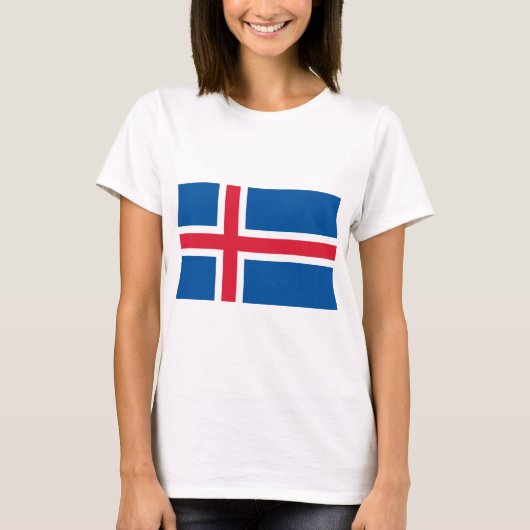 アイスランド国旗 Tシャツ (正面)