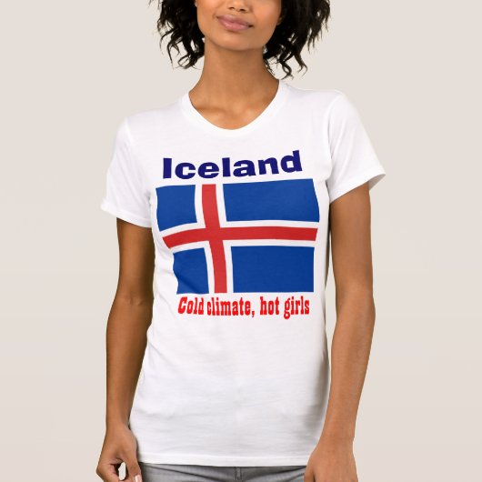 アイスランド国旗 Tシャツ (正面)