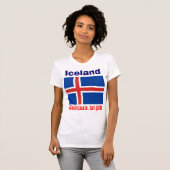 アイスランド国旗 Tシャツ (正面フル)