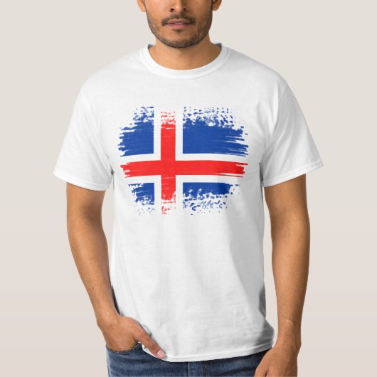 アイスランド国旗 Tシャツ (正面)