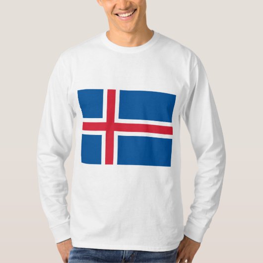 アイスランド国旗 Tシャツ (正面)
