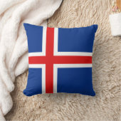 アイスランド国旗X旗ピロー クッション (ブランケット)