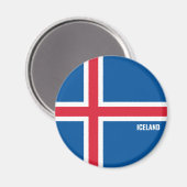 アイスランド国魅力的旗 マグネット (正面/裏面)