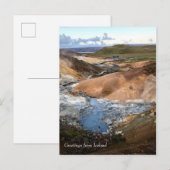 アイスランド地熱 – ポストカード (正面/裏面)