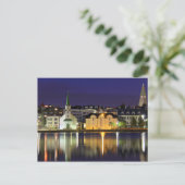 アイスランド威厳があるミッドナイトインダウンタウンレイキャビク ポストカード (スタンド正面)