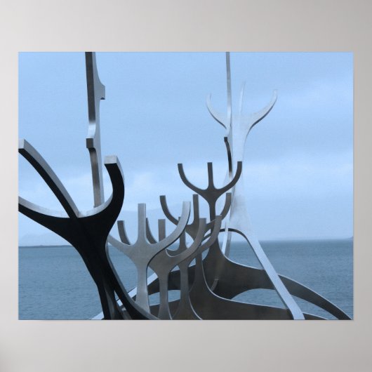 アイスランド彫刻 ポスター (正面)