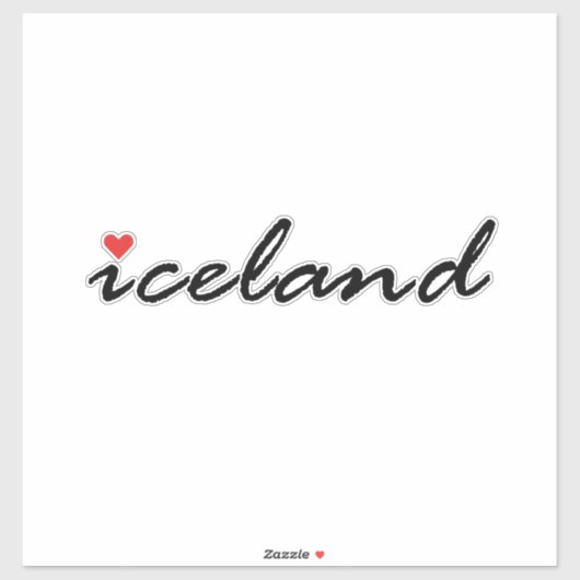 アイスランド愛の愛国者 シール (シート)