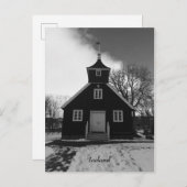 アイスランド教会のはがき 案内ポストカード (正面/裏面)