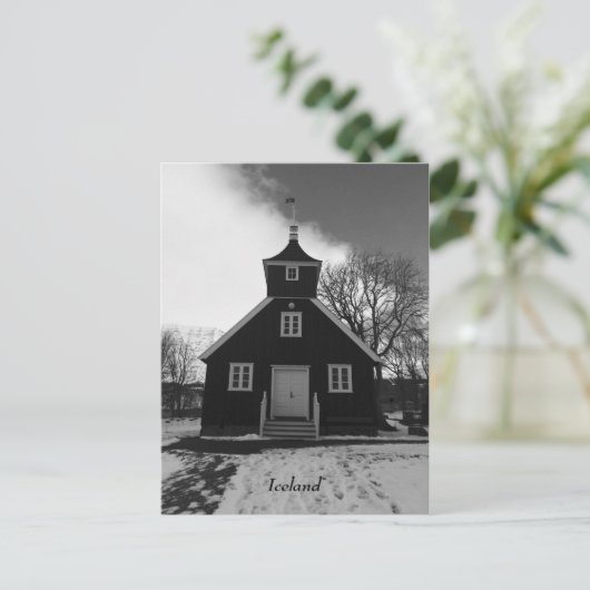 アイスランド教会のはがき 案内ポストカード (スタンド正面)
