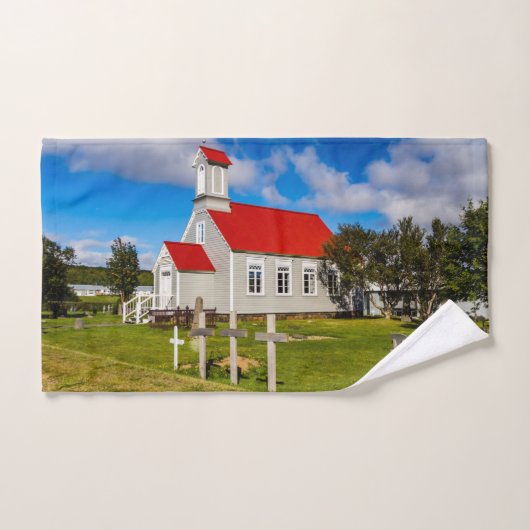 アイスランド教会 バスタオルセット (ハンドタオル)