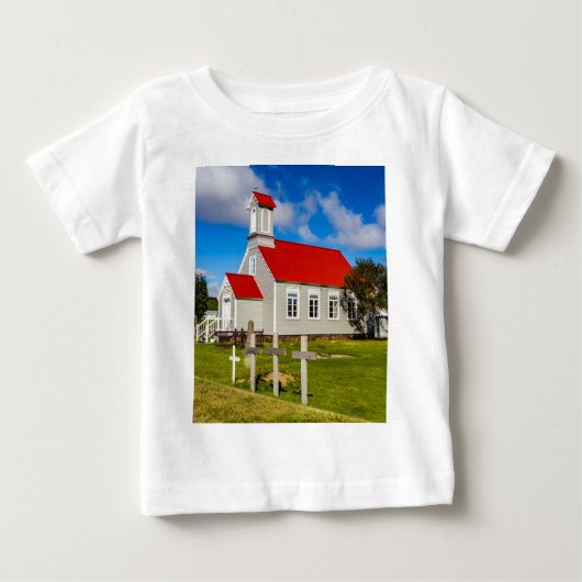 アイスランド教会 ベビーTシャツ (正面)