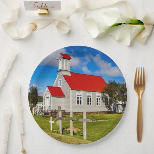 アイスランド教会 ペーパープレート (ウェディング)