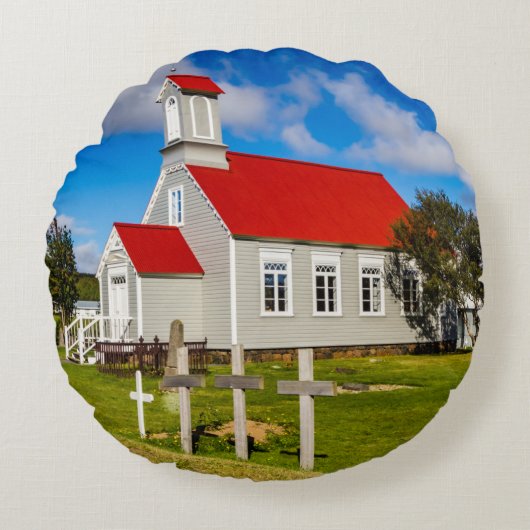 アイスランド教会 ラウンドクッション (正面)