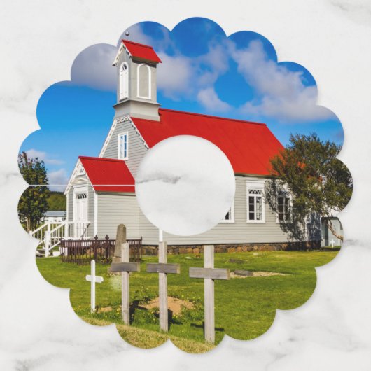 アイスランド教会 ワイングラスタグ (裏面)