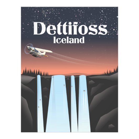 アイスランド旅行のポスター。 フォトプリント            (正面)