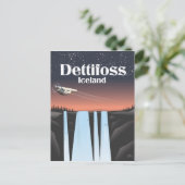 アイスランド旅行のポスター。 ポストカード (スタンド正面)