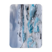 アイスランド氷河の氷の風景 マグネット (縦)