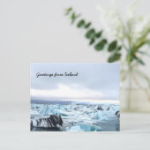 アイスランド氷河ラグーン ポストカード (スタンド正面)