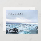 アイスランド氷河ラグーン ポストカード (正面/裏面)