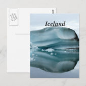 アイスランド氷河 ポストカード (正面/裏面)