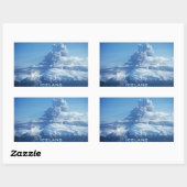 アイスランド火山噴火 長方形シール (シート)