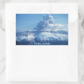 アイスランド火山噴火 長方形シール (バッグ)