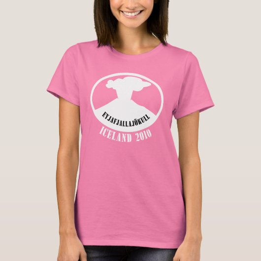アイスランド火山2010 Tシャツ (正面)