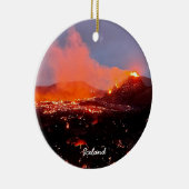 アイスランド火山 – セラミックオーナメント (右)