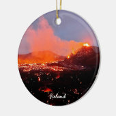 アイスランド火山 – セラミックオーナメント (左)