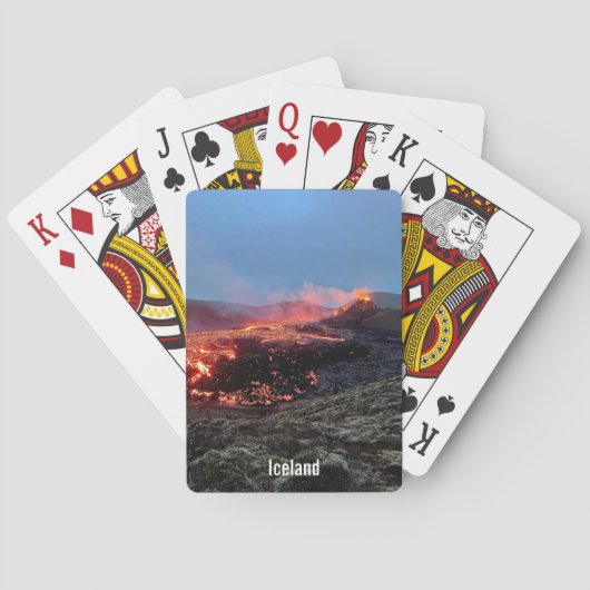 アイスランド火山 – 遊のカード トランプ (裏面)