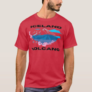 アイスランド火山 Tシャツ
