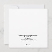 アイスランド素晴らしランドスケープのアートカードby Pola.B.Alex シーズンカード (裏面)