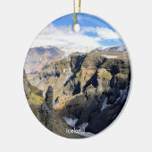 アイスランド自然 – セラミックオーナメント (左)