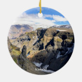 アイスランド自然 – セラミックオーナメント (裏面)