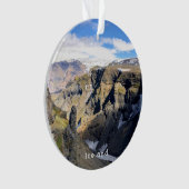 アイスランド自然 – セラミックオーナメント オーナメント (正面)