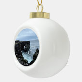 アイスランド自然 – セラミック製のボールのクリスマス飾り セラミックボールオーナメント (右)